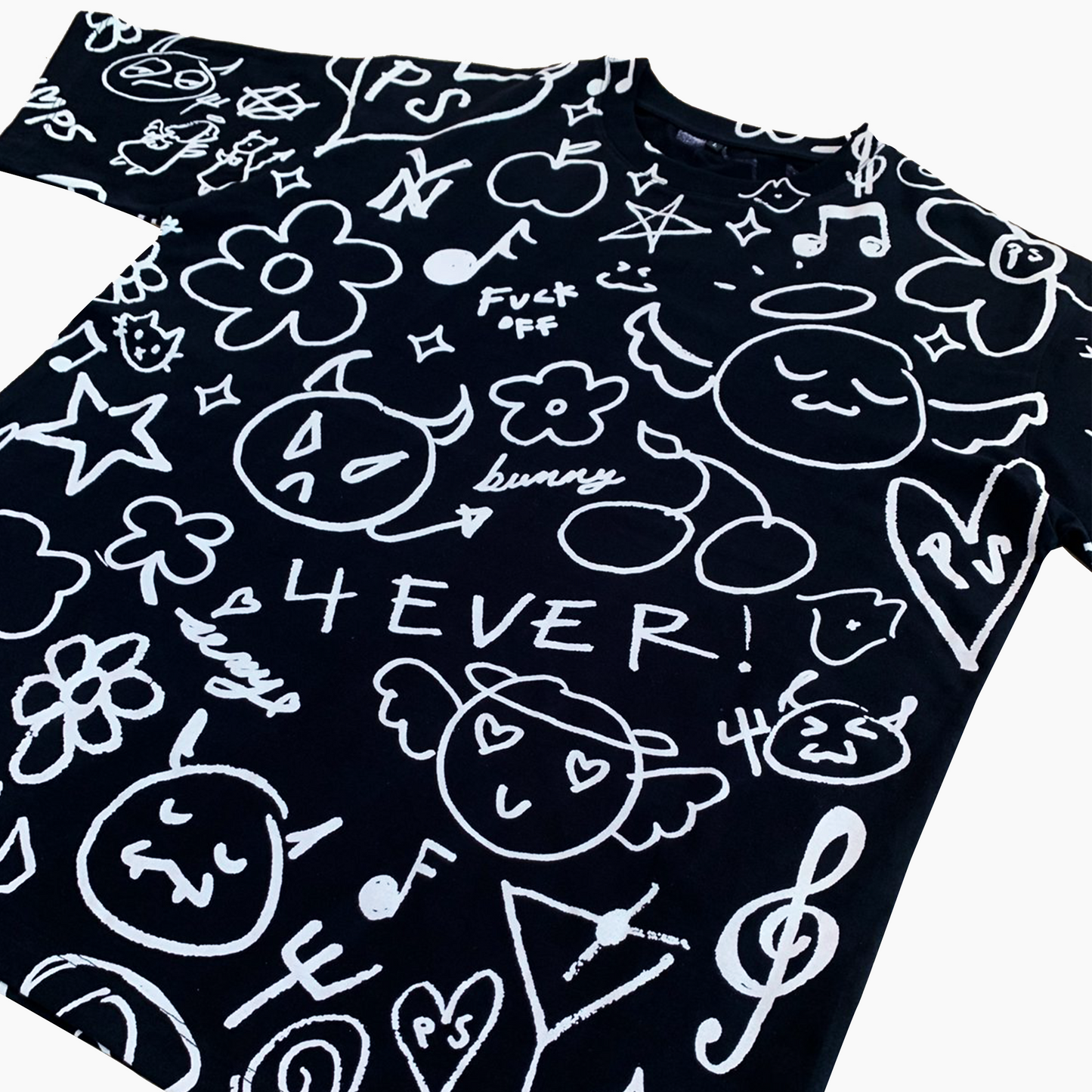Pretty Sick All Over Tee (Black)