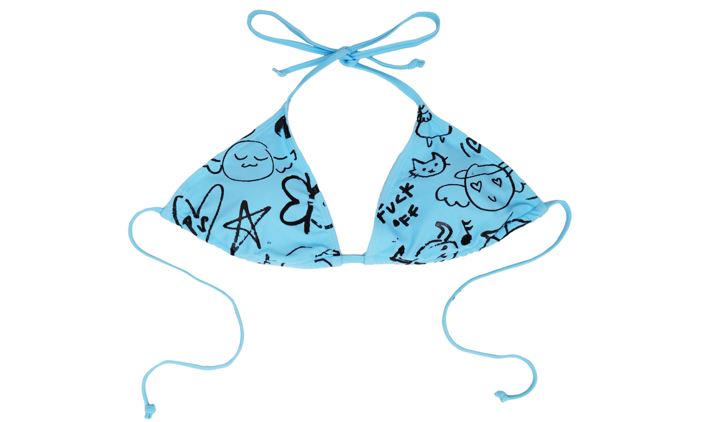Pretty Sick Bikini Light Blue (Top Only)