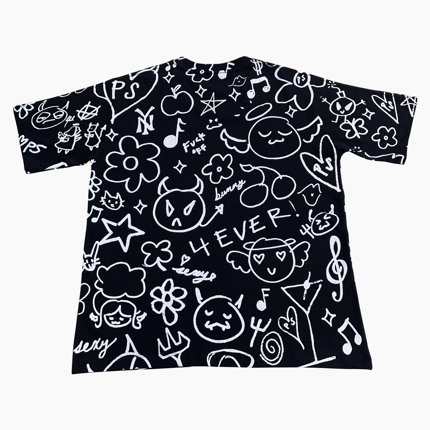 Pretty Sick All Over Tee (Black)