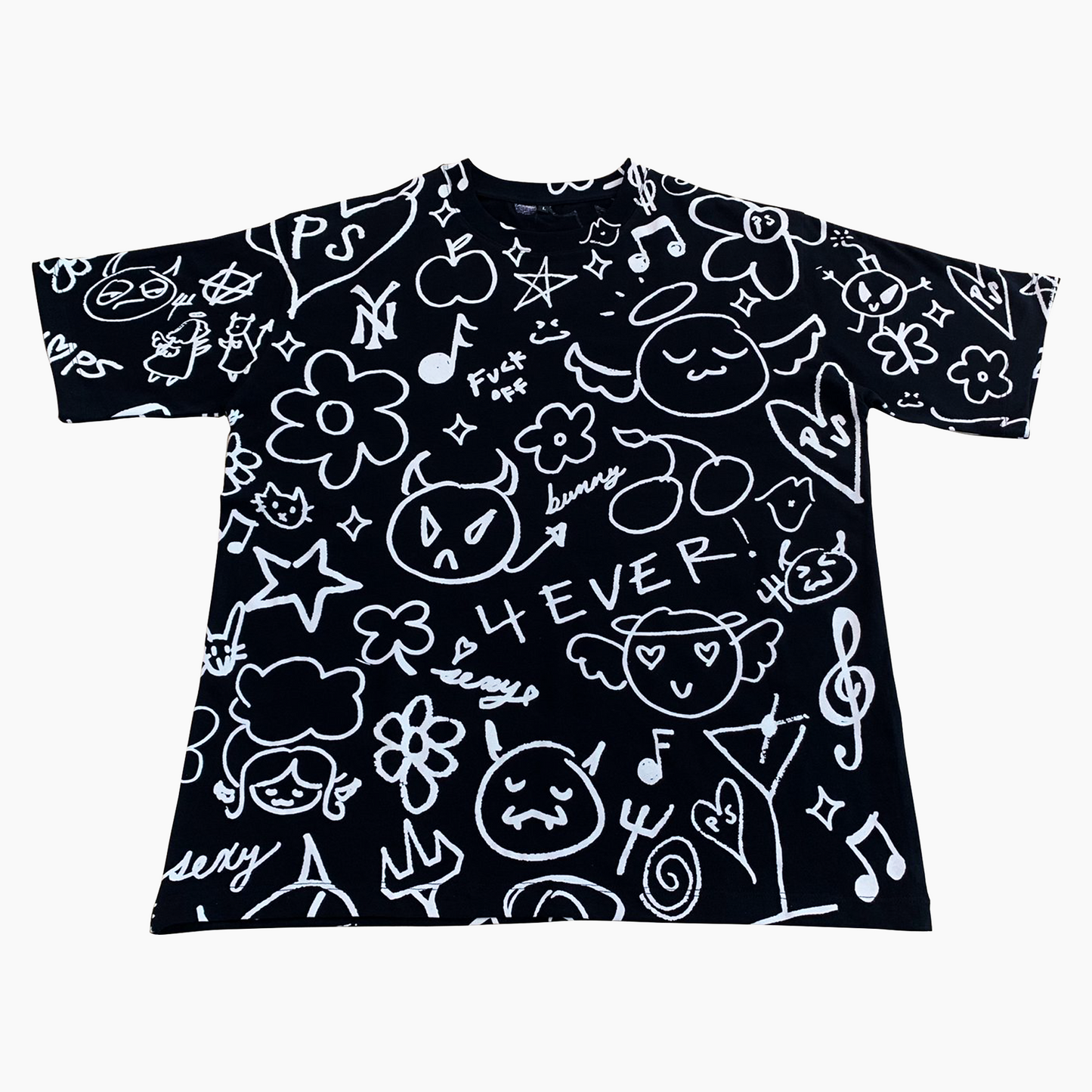 Pretty Sick All Over Tee (Black)