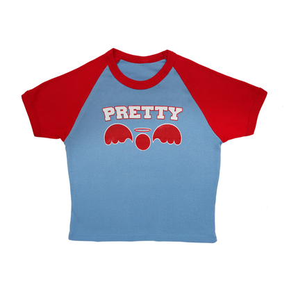 Angel/Devil Raglan Baby Tee