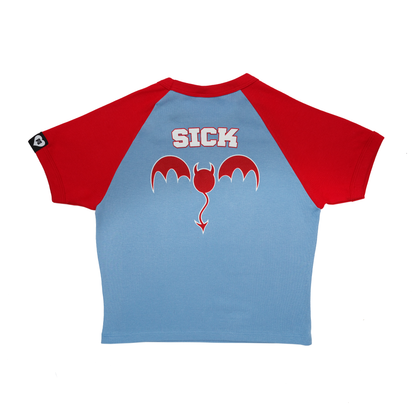 Angel/Devil Raglan Baby Tee