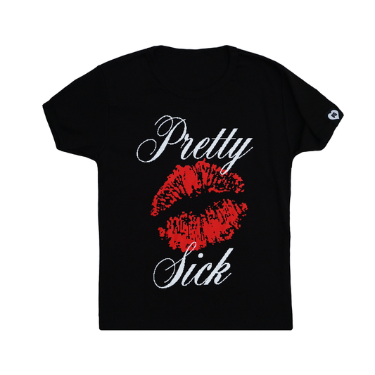 Kissy Baby Tee (Black)